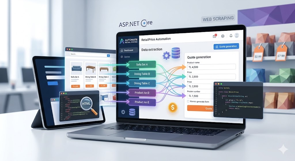 ASP.NET Core ve Web Scraping: İş Süreçlerini Otomatize Etmek